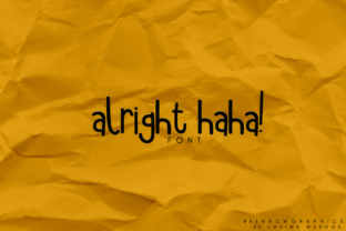 Alright Haha Font Review