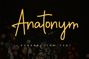 Anatonym Font: Elegant Script for Creative Projects