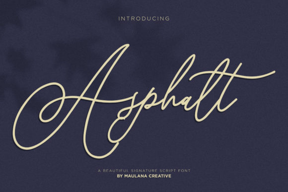 Asphalt Font for Creative Design