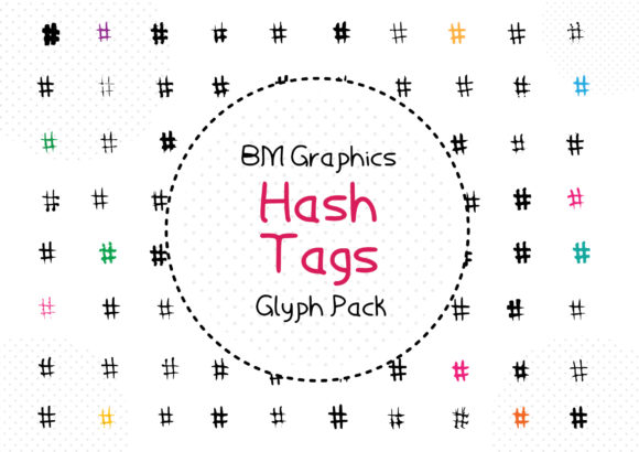 BM Graphics - Hash Tags Font