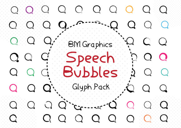 BM Graphics - Speech Bubbles Font