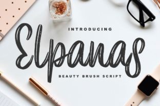 Elpanas Font: Sweet Handwritten Style