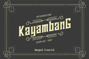 Kayambang Font for Editorial Design