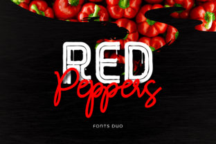 Red Peppers Font for Business Branding