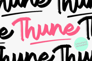 Thune: A Calligraphy Font for Creative Campaigns
